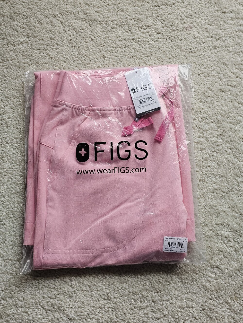Figs Fight Club Pink Isabella Scrub Pants.